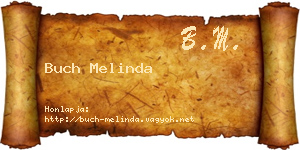Buch Melinda névjegykártya